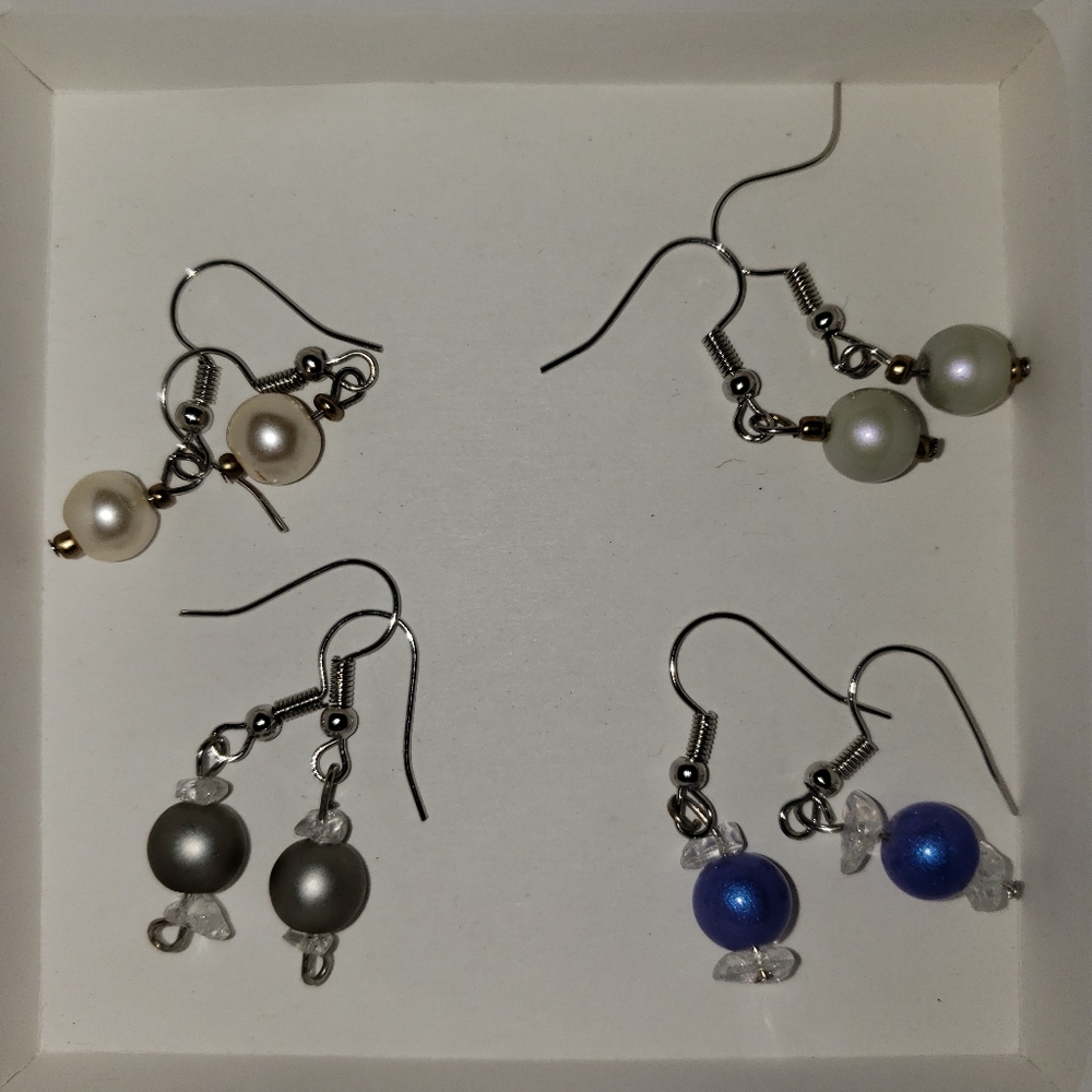 Homemade 1" earrings